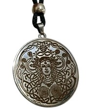 Freyja Pendant Goddess Necklace Fertility Norse Pagan Viking Steel Jewellery 