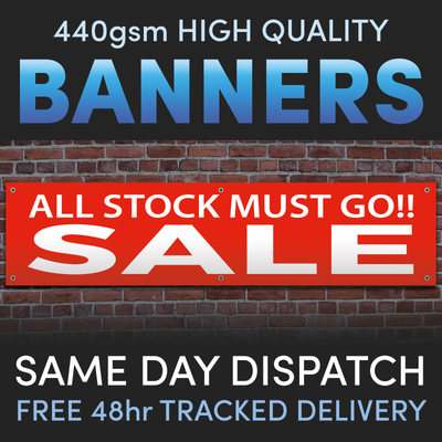 STOCK MUST GO SALE - PVC Vinyl Banner - Advertising Small ...