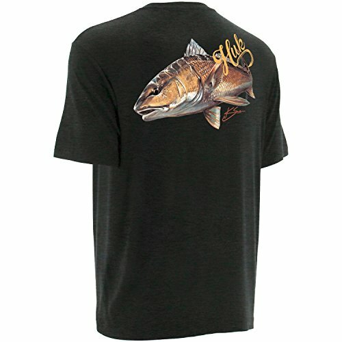 Huk Performance Fishing KC Redfish Tshirt Small Distressed Gray