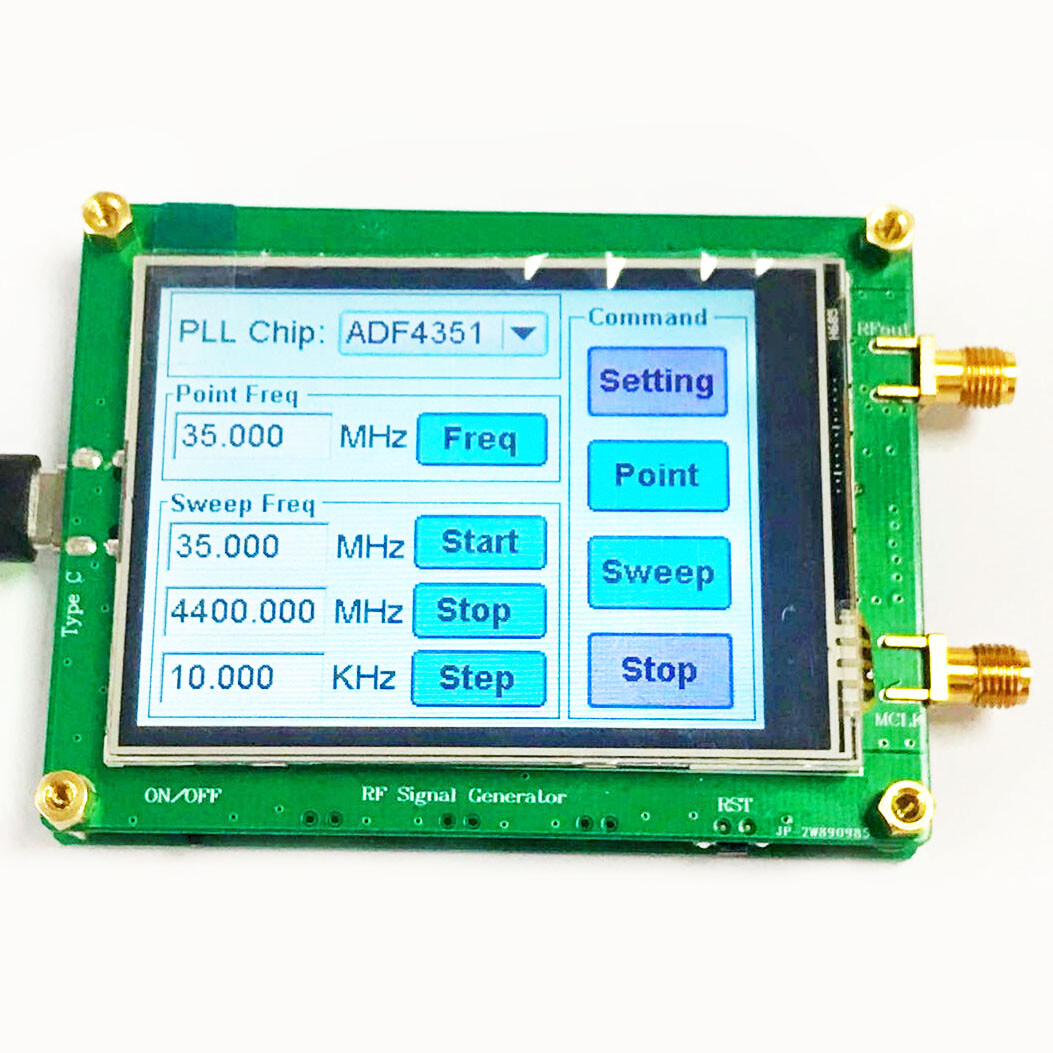 ADF4351 35M-4.4G RF Signal Generator PLL Sweep Frequency Generator