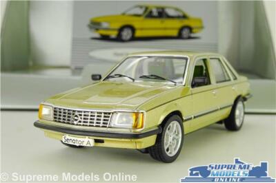 OPEL VAUXHALL SENATOR MODELLAUTO LIMOONE HELLGOLD 1:43 SCHUCO HÄNDLERAUSGABE K8
