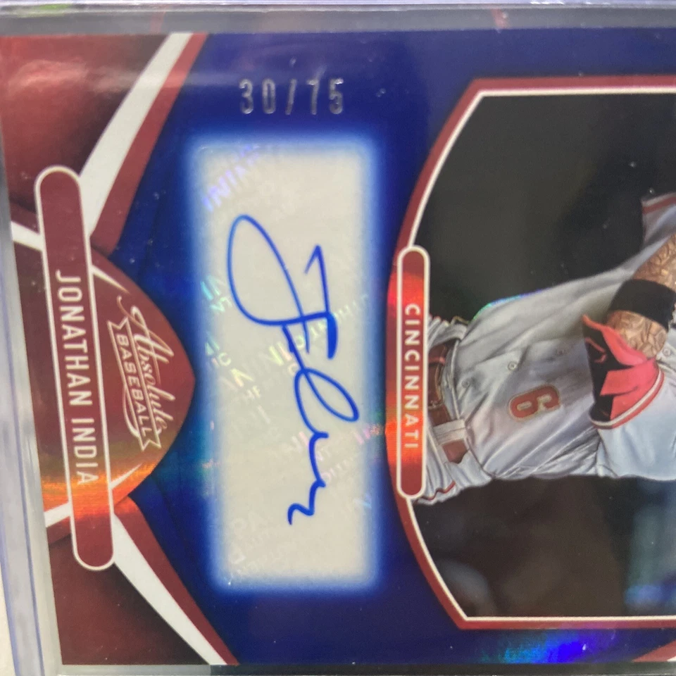 2022 Panini Absolute Marks of Fame Jonathan India Auto 30/75 - Image 3 of 4