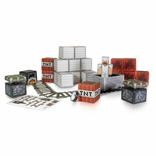  Minecraft Papercraft - Minecart Set, Over 48 Piece : Toys &  Games