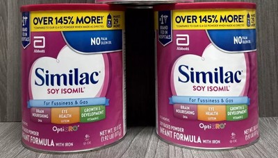 Similac Soy Isomil Infant Formula 12.4 oz Can powder baby  food