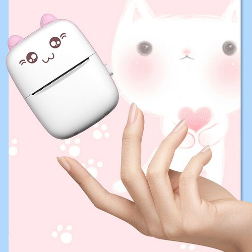 Mini Pocket Thermal Printer Bluetooth Phone Photos Label Printing Machine+5 Roll - Picture 9 of 15