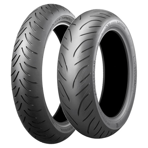 TYRE PAIR BRIDGESTONE 120/70-14 55H + 160/60-15 67H BATTLAX SC2 - Image 31