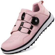 Men Women Golf Shoes Breathable Rotating Buckle Walking Shoes Outdoor Sneakers