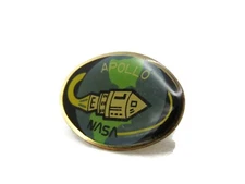 Nasa Apollo Pin Gold Tone