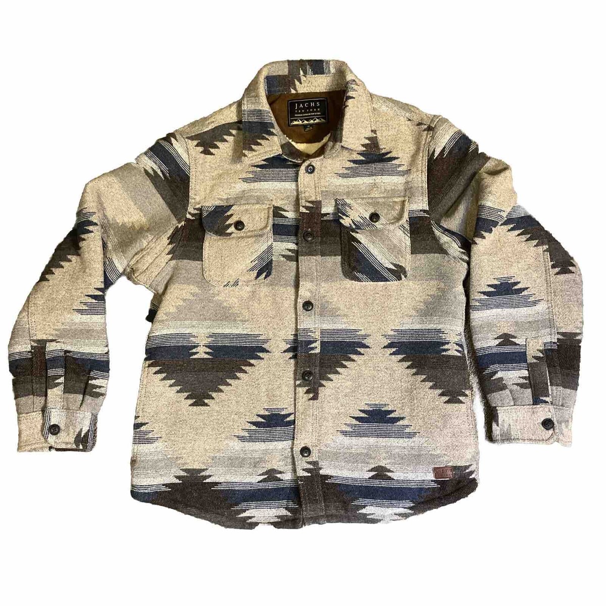 JACHS New York Patterned Wool Blend Shirt Southwestern JACHS New York Patterned Wool Blend Shirt Southwestern