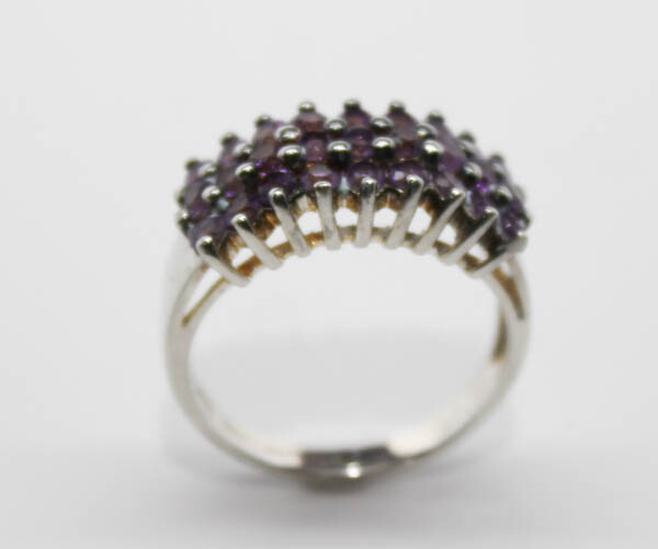 Dramatic Amethyst Sterling Silver Ring, Size 8.50… - image 2