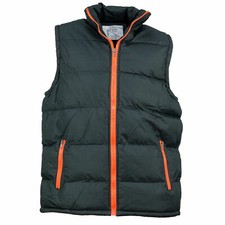 Pikowana kamizelka Kamizelka zimowa Ocieplacz Kamizelka robocza Kieszenie z podszewką (BZR-POMARAŃCZOWA-308)