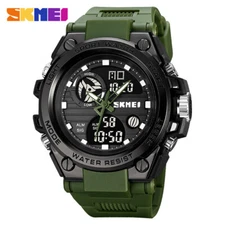 SKMEI Men LED Watch Fashion Quartz Wristwatch Military Digital Sport Watches-Boy