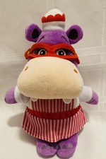 Disney Jr. Doc McStuffins Nurse Hallie Purple Hippo Plush Stuffed Toy.