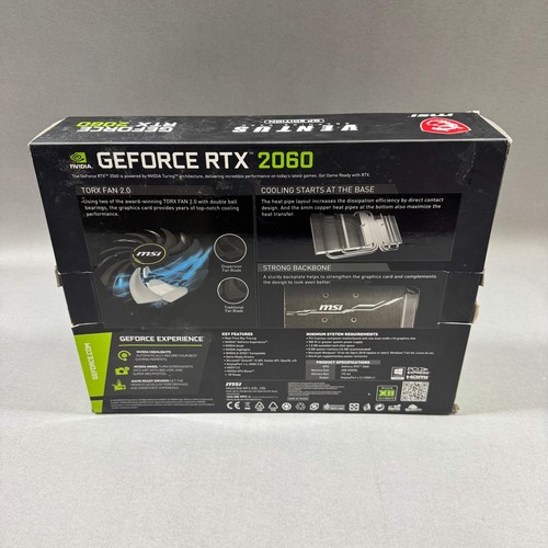 MSI GeForce RTX 2060 VENTUS GP OC 6GB GDDR6 Dedicated Graphics Card Black Silver - Bild 9 von 9
