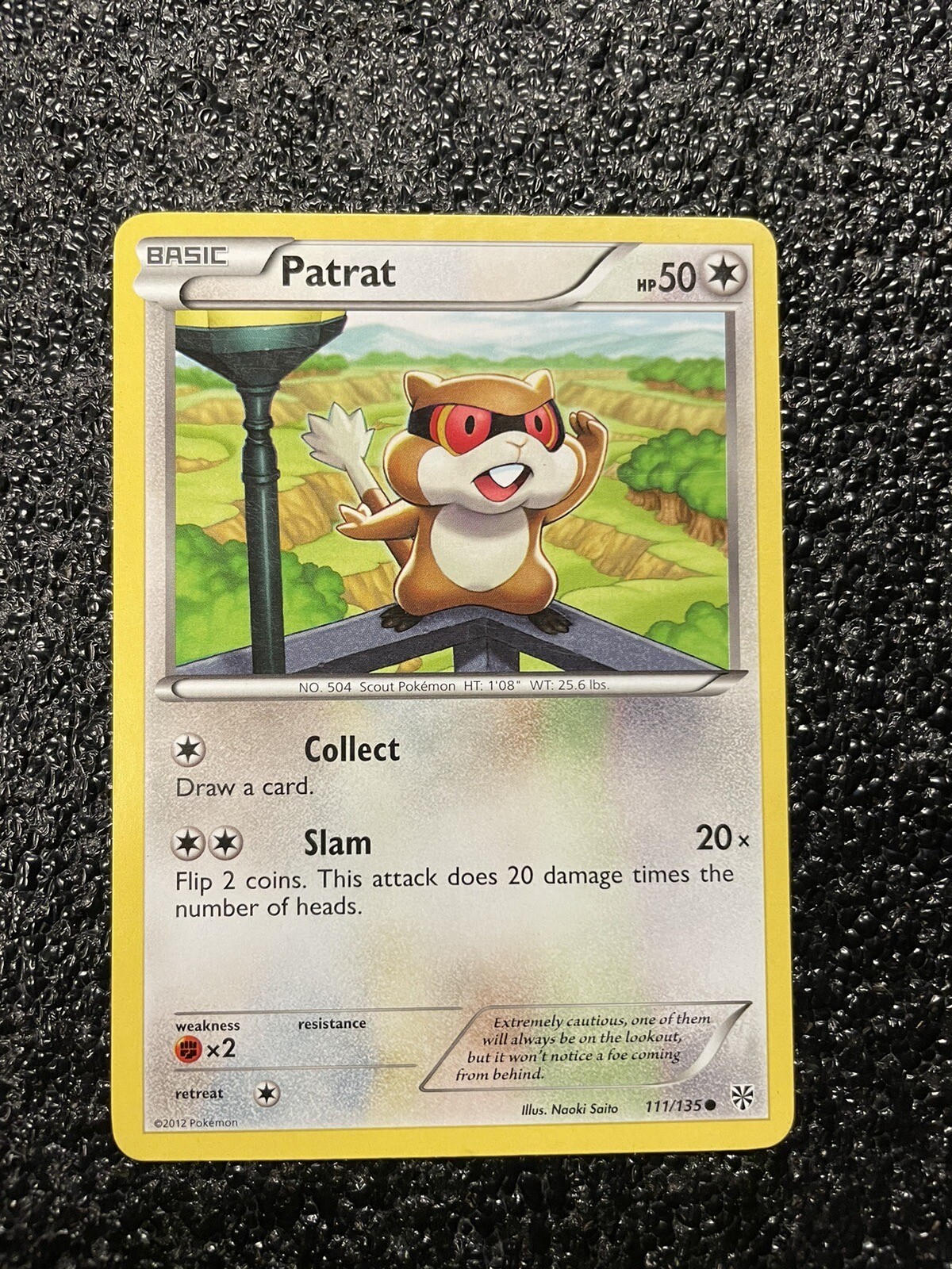 Pokemon TCG Card 2012 Plasma Storm - Patrat 111/135