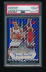 2022-23 Panini Mosaic TONI KUKOC Autographed /49 BLUE Chicago Bulls PSA 10 POP 1