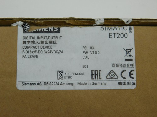 Módulo de entrada digital a prueba de fallos Siemens 6ES7 146-6FF00-0AB0 Simatic ET 200eco... - Imagen 9 de 12