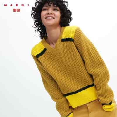 【送料&関税込】Marni V Neck Sweater Marni V-neck Wool Sweater | Blue | FARFETCH JO