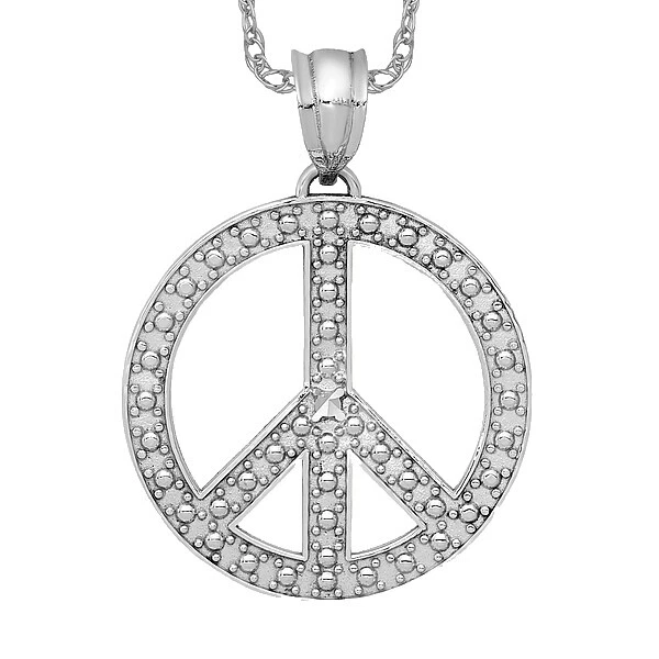 标志和符号白色时尚项链和吊坠