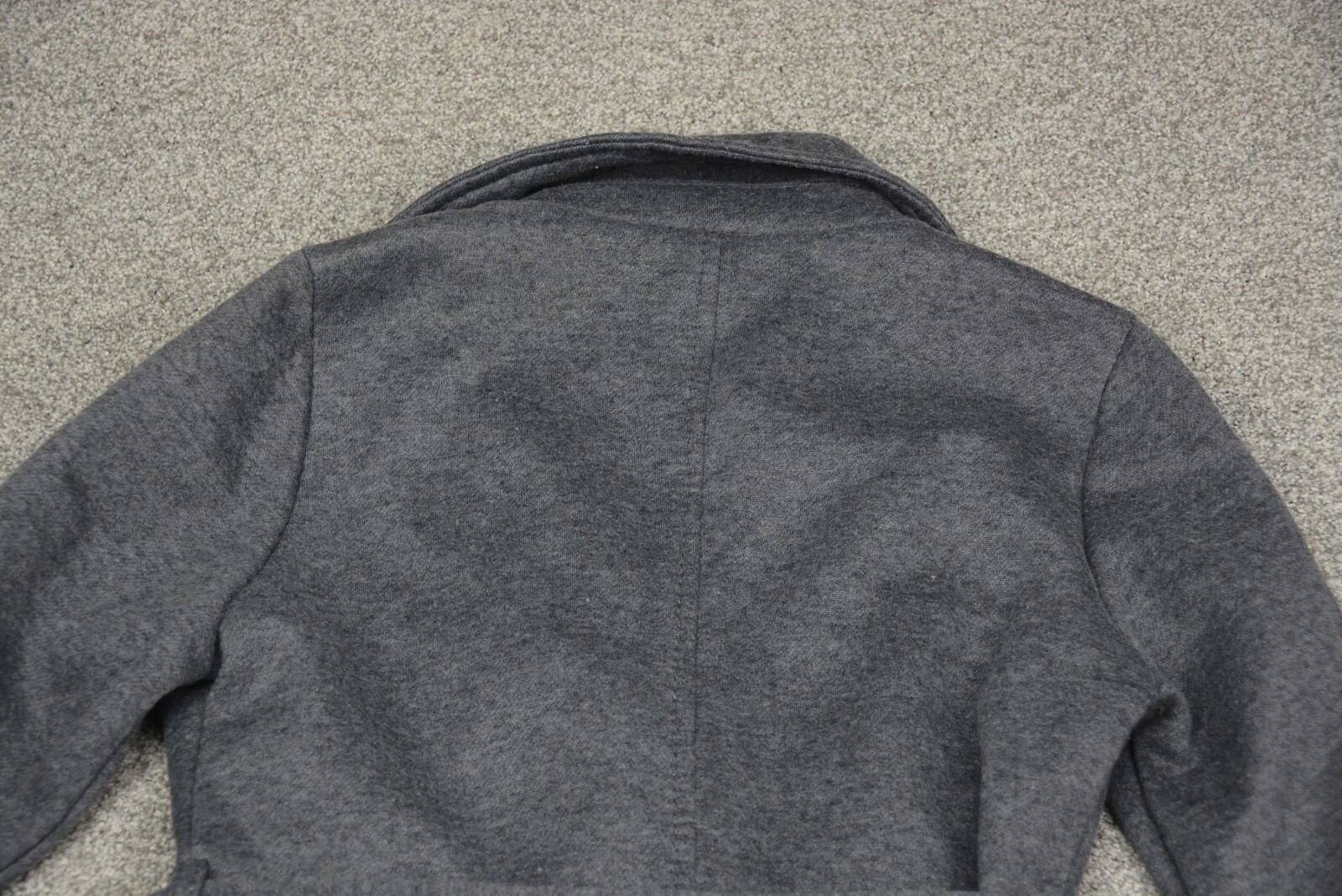 Iris Basic Pea Coat Women's Large Gray - image 9