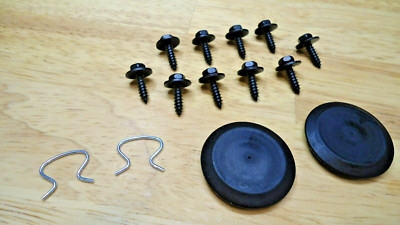 2 GLOVE BOX PLUGS & 10 DASH/CONSOLE/TRIM SCREWS! FOR ALL C5 1997-2004 CORVETTE