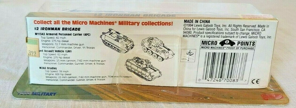 Micro Machines Military NIP #2 ironman brigade LAV M113A3 M2A2 tanks NIP forces - Image 3 of 4