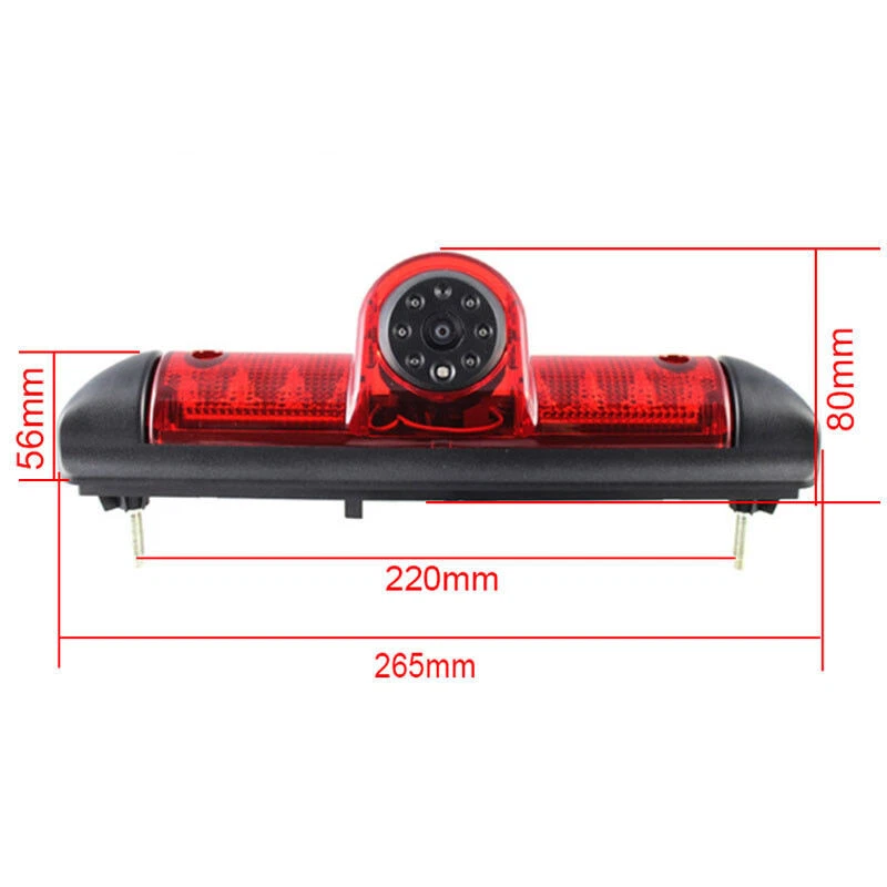 Car Rear View Camera For Fiat Ducato Peugeot Boxer Citroen Jumper Brake Light - Image 2 of 4