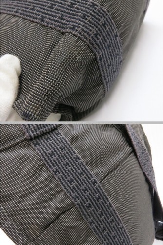 Authentic HERMES Her Line Ade MM Canvas Backpack Grey 18698805 - Picture 20 of 24