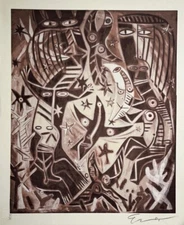 EVER FONSECA . Engraver. Screenprint / Cardboard. Contemporary Art. Cuban Art.