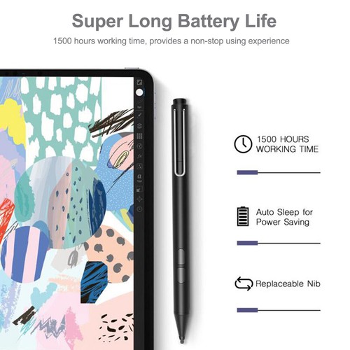 Pen Stylus Portable For Microsoft Surface Pro 3 4 5 6 7 8 Go Book Studio Laptop - Picture 4 of 14