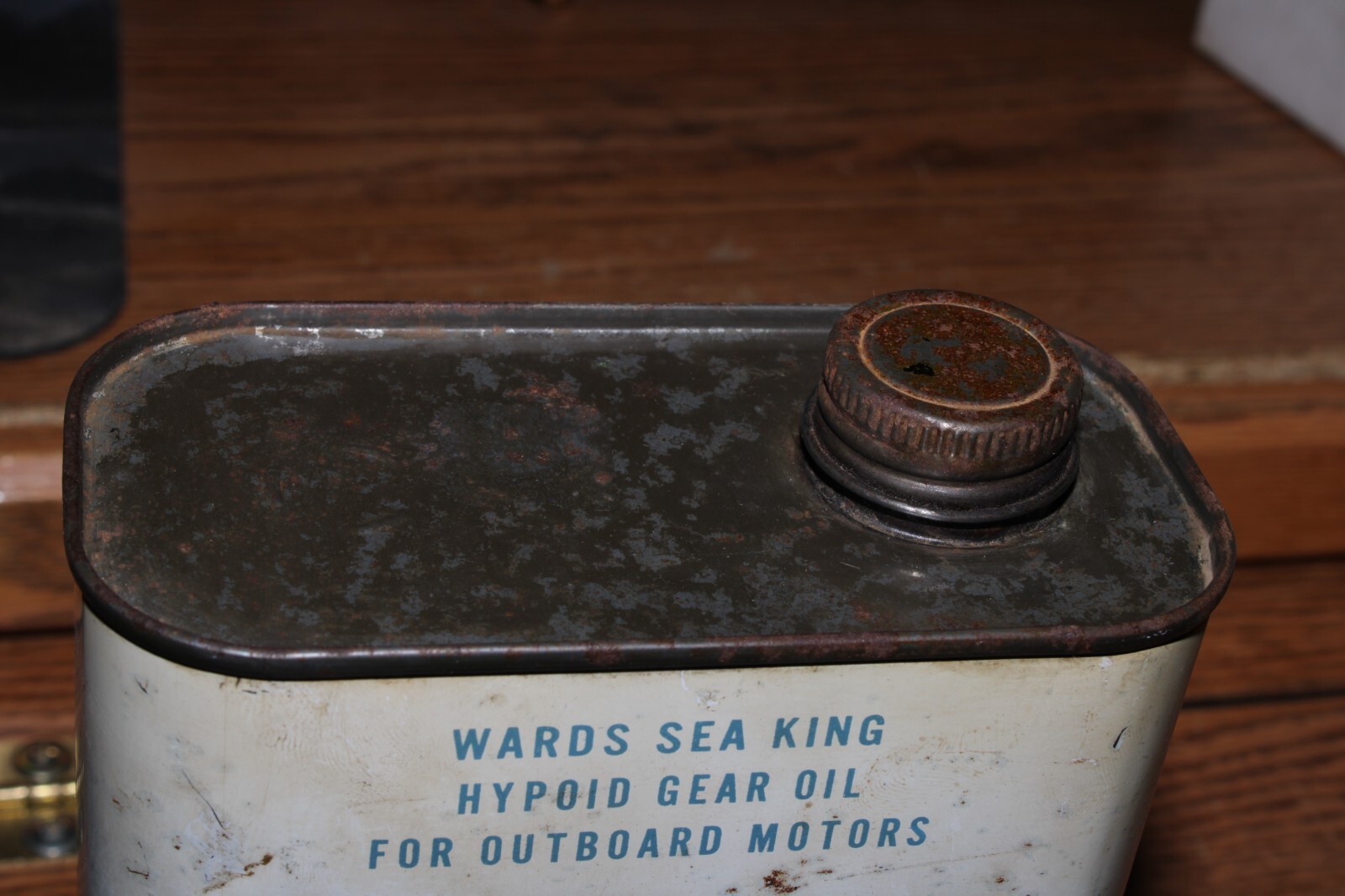 FULL Vintage WARDS SEA KING HYPOID GEAR OIL OUTBOARD MOTOR OIL