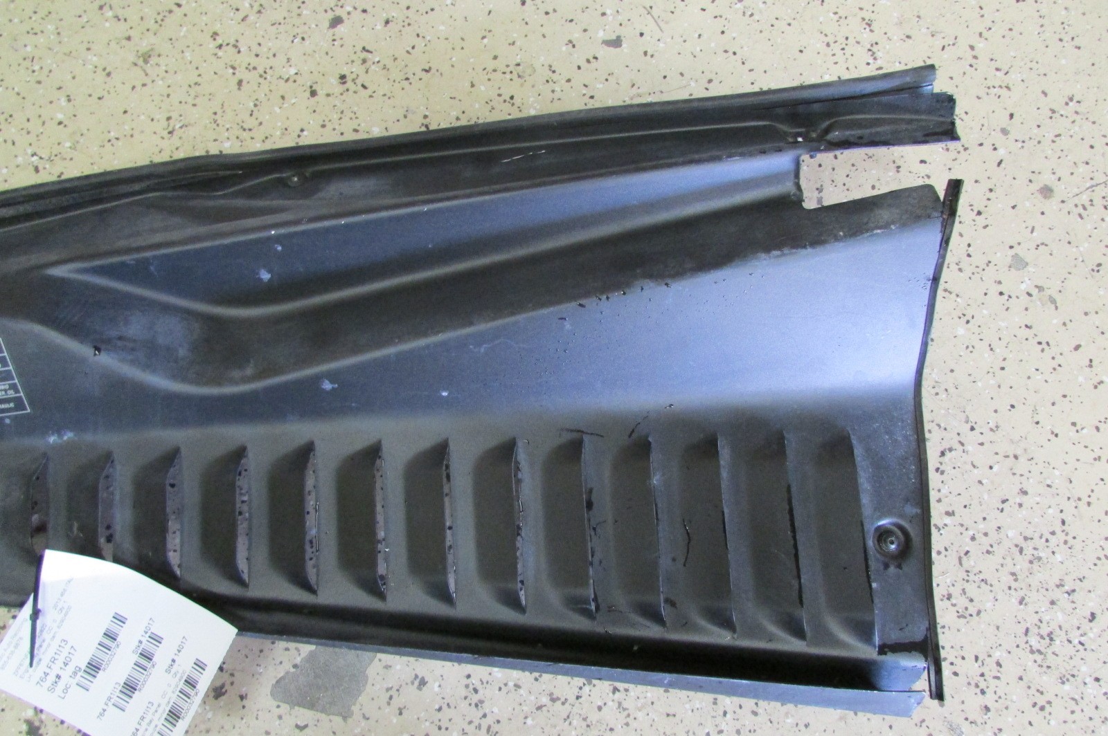 Ferrari 458 Italia Coupe, Left Rear Engine Bay Panel, Damaged, Used P/N 82904900