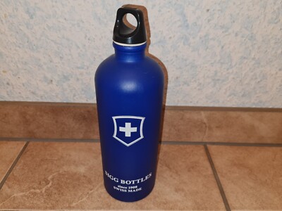 Sigg Switzerland Bottles Since 1908 Swiss Made Blue 26cm Big Bottle XL Very Good