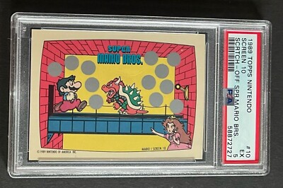 1989 Topps Nintendo Scratch-Off Game Super Mario Bros Screen 10