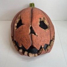 Ghoulish Productions Last Night's Pumpkin Latex Halloween Half Mask