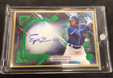 2021 Bowman Transcendent Erick Peña Auto Emrald 4/5 Royals