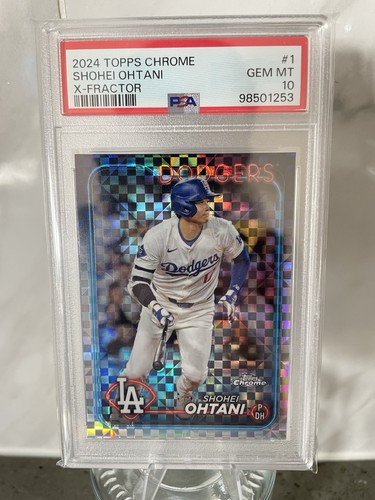 Topps Chrome 2024 Shohei Ohtani X-Fractor #1 LA Dodgers PSA 10