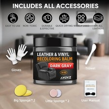 Leather Recoloring Balm, 10 oz Leather Color Restorer, Beige Leather and Vin...