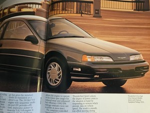 1992 Ford Thunderbird Original Dealership SALES Brochure