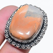 Howlite Gemstone Adjustable Ring Handmade Beautiful Gift Jewelry FR 2485