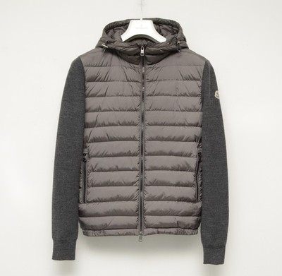 Authentic Men's Moncler Maglione Tricot Cardigan Quilted Down Jacket Size M