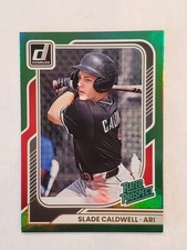 SLADE CALDWELL 2026 Donruss Baseball GREEN PARALLEL #d 115/199 Diamondbacks