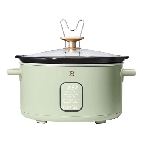 6 Qt Programmable Slow Cooker, Sage Green by Drew Barrymore