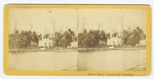 G2566~ NEW YORK – Brooklyn – Wm Niblo Vault Greenwood Cemetery Stereoview