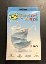 New NIB 3 Layers Breathable Disposable Face Mask 10 Pack for Kids Filters Pollen