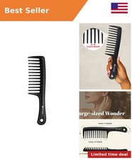 Large Wide Tooth Comb Detangling for Curly,Wet,Dry Hair,Black