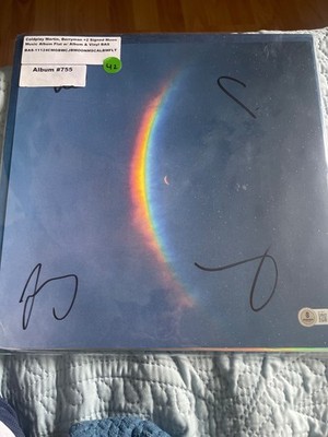 albums records  cold play signed by all 4 crew members