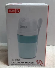Dash My Pint Ice Cream Maker Red Makes 1 Pint (color aqua). + new open box +