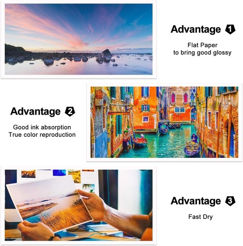 100 Sheets of 11x17 High Gloss Double-Sided Paper for Inkjet Printing Perfection - Picture 8 of 10