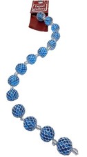 Light sapphire glass Beads w/mesh 10mm 1 Strand